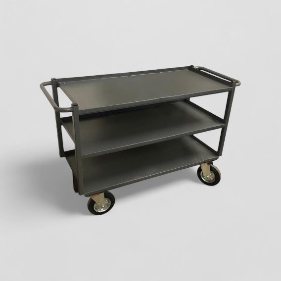 3 flat shelf trolley