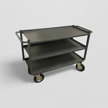 3 flat shelf trolley