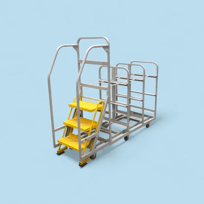 Home shopping picking step trolley