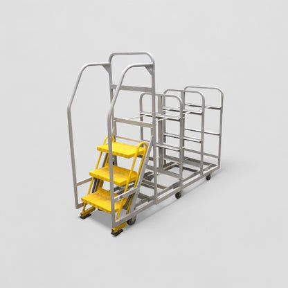 Home shopping picking step trolley