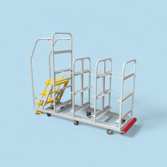 Large ecommerce picking step trolley