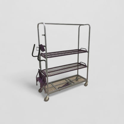 Clothes rail step trolley