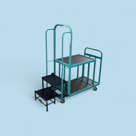 Warehouse step trolley