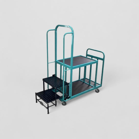 Warehouse step trolley