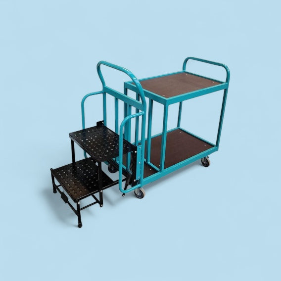 Warehouse step trolley