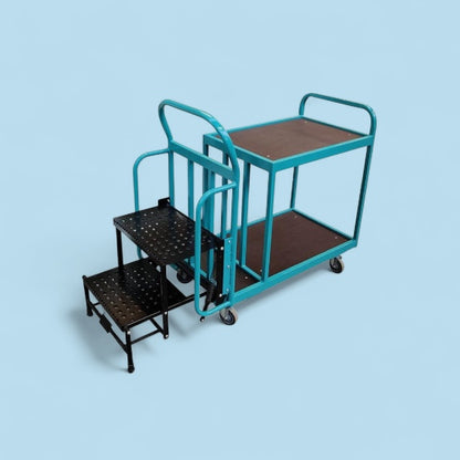 Warehouse step trolley