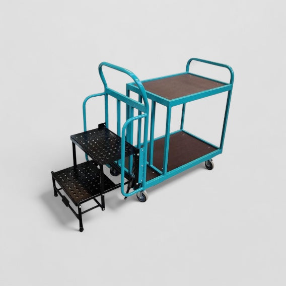 Warehouse step trolley