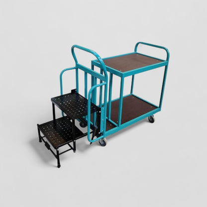 Warehouse step trolley