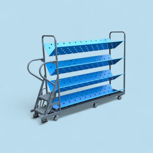 4 shelf v trolley