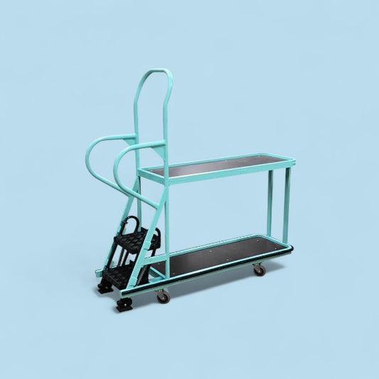 Medium warehouse step trolley
