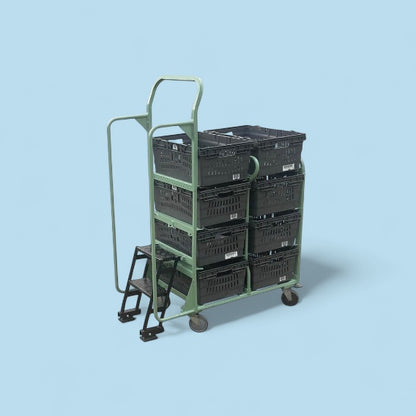 Ecommerce tote step trolley