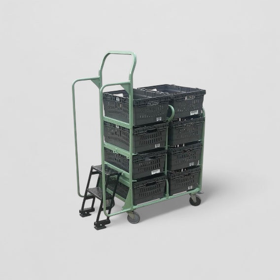 Ecommerce tote step trolley