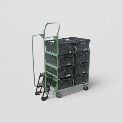 Ecommerce tote step trolley