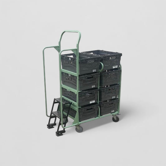 Ecommerce tote step trolley