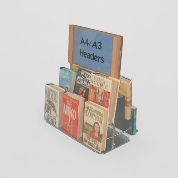 Double sided countertop book display