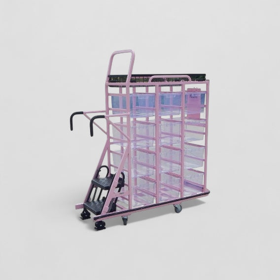 Large step trolley with drawers