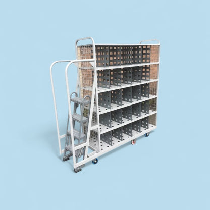 Large putwall step trolley