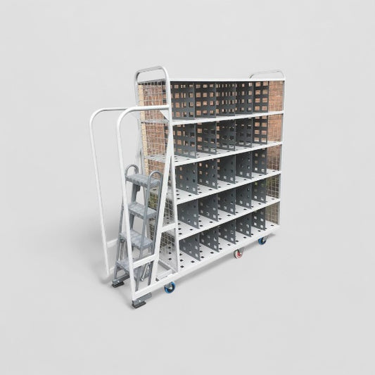 Large putwall step trolley