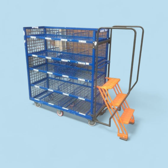 Putwall step trolley