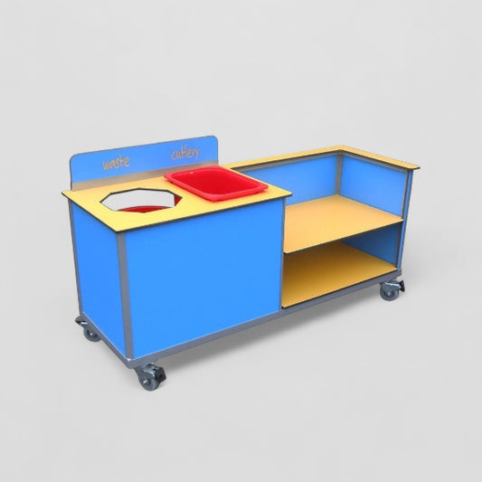 Aqua smart twin tray trolley