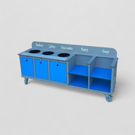 Large aqua smart clearing trolley
