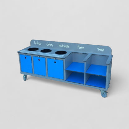Large aqua smart clearing trolley