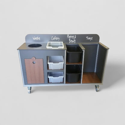 Aqua smart space saving compact clearing trolley