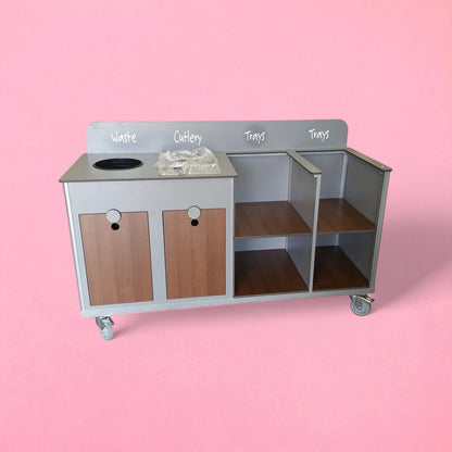 Aqua smart twin tray clearing trolley