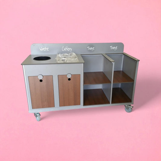 Aqua smart twin tray clearing trolley