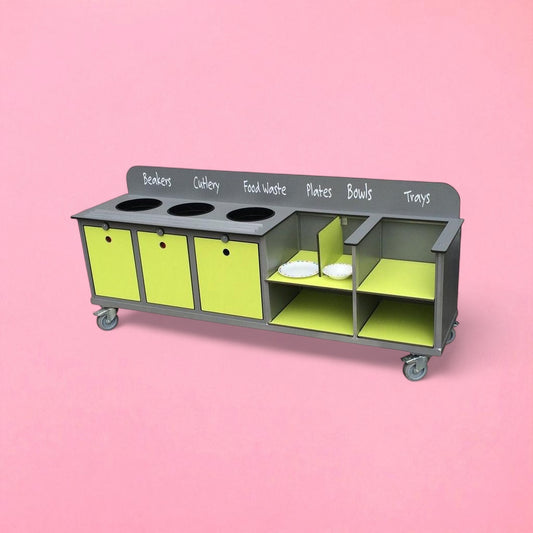 Large aqua smart clearing trolley