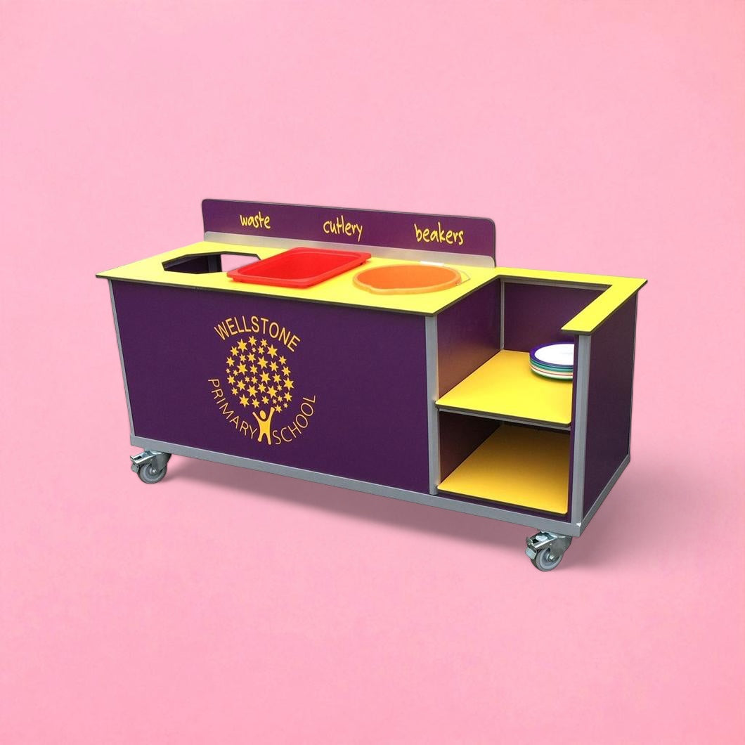 Aqua smart clearing trolley custom artwork