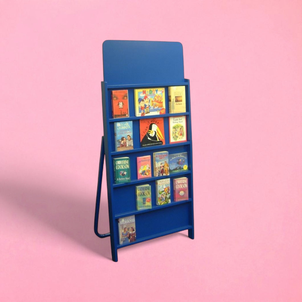 Single sided easel book display unit