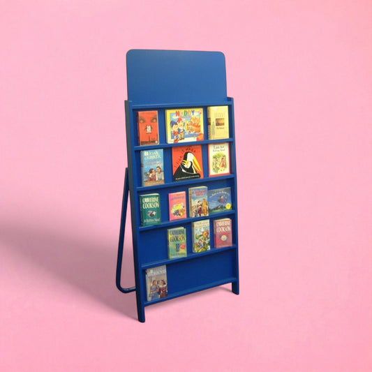Single sided easel book display unit