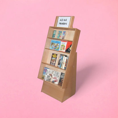 Wood finish display unit