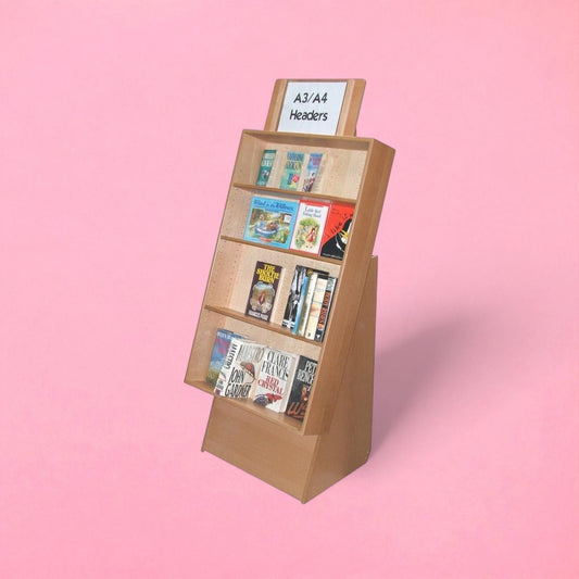 Wood finish display unit