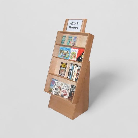 Wood finish display unit