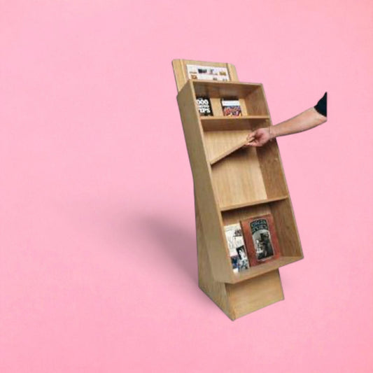 Wood finish display unit