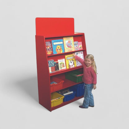 4 shelf book display & storage unit