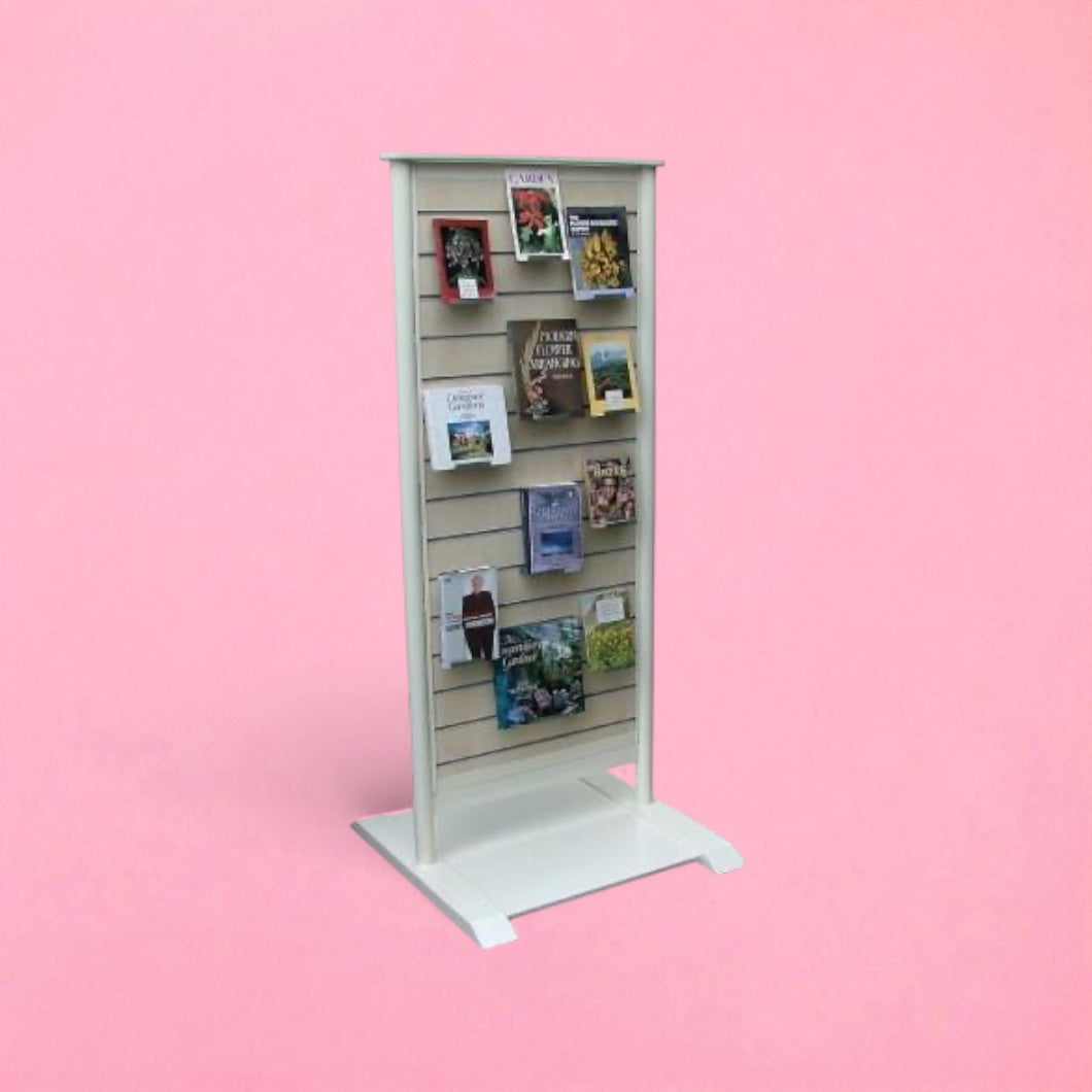 Double sided face on book display unit