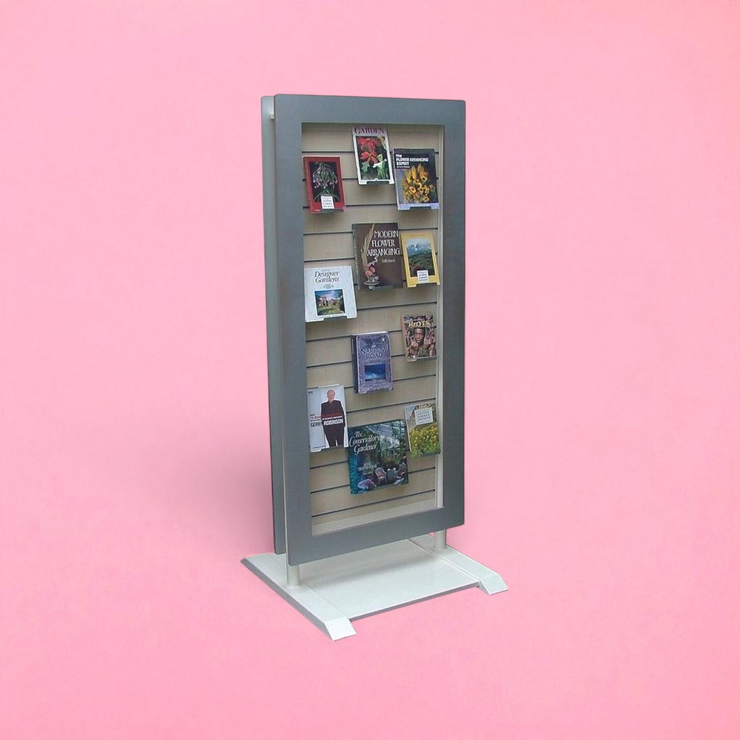Double sided face on book display unit