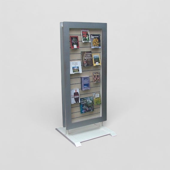 Double sided face on book display unit