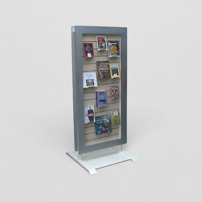 Double sided face on book display unit