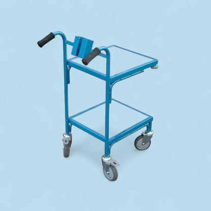 2 flat shelf trolley