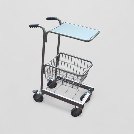 Book shelf and basket trolley