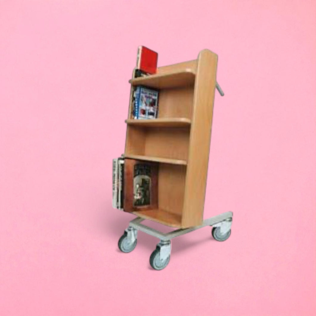 Compact desk side ergonomic trolley