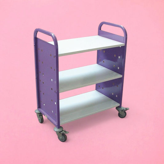 Aluminium flat shelf trolley