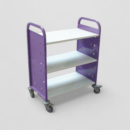 Aluminium flat shelf trolley