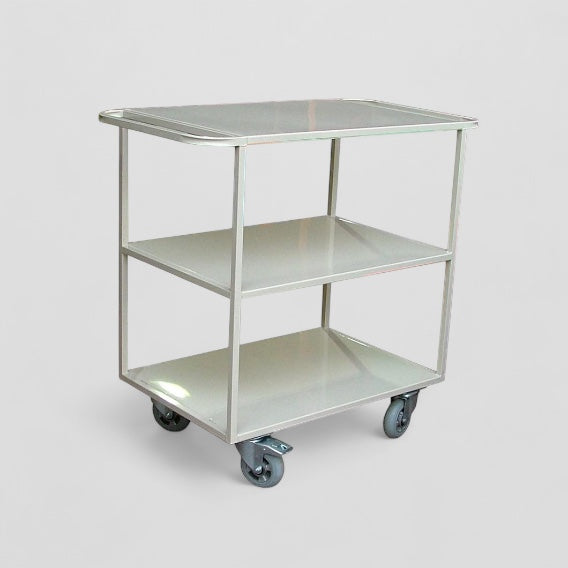 Wide flat shelf trolley