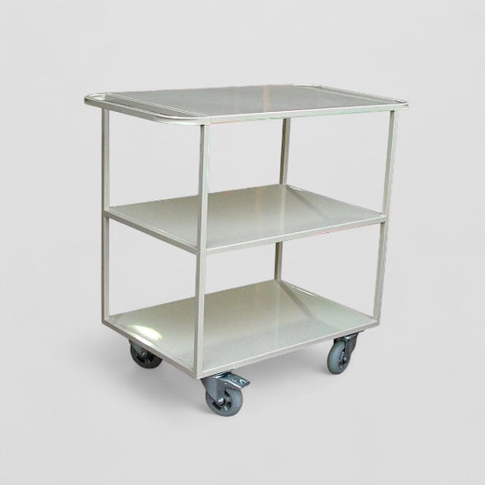 Wide flat shelf trolley
