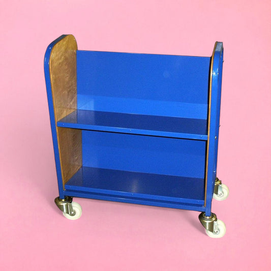 Large shelf single sided book trolley